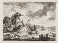 KG 13708
<br/>
XII Gezichten op versch. plaatsen, kust met vissers (2)
<br/>
<em>Weirotter, François Edmund (1730-1771)</em>